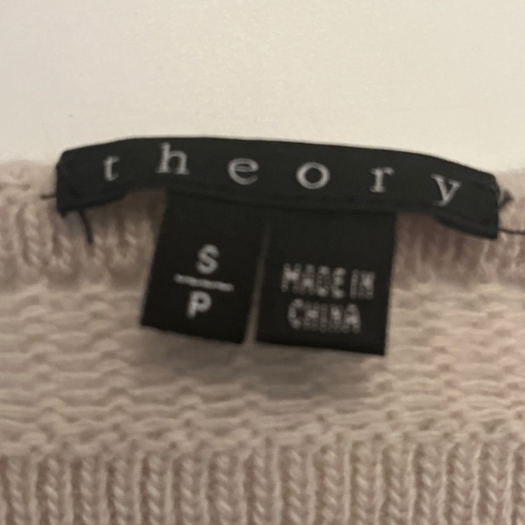 Theory 39862 Wool Open Knit Crochet Woman Sz S Long Sleeve Ripple Sweater - Picture 7 of 9